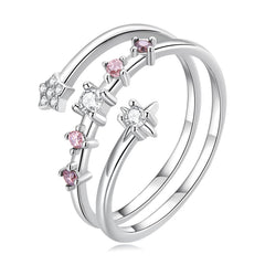 925 Sterling Silver CZ Pavé Ring