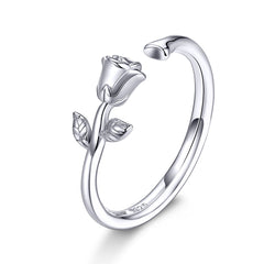 S925 Sterling Silver Plated Platinum Ring for Women