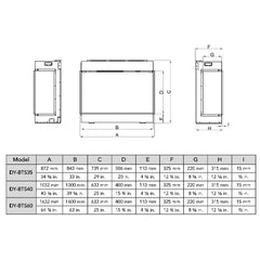 Dynasty Melody 64" Built-In 3 Sided Smart Electric Fireplace [DY-BTS60] (SAK79345)