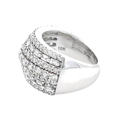 3.00ct Diamond Wedding Band Ring 10KT White Gold