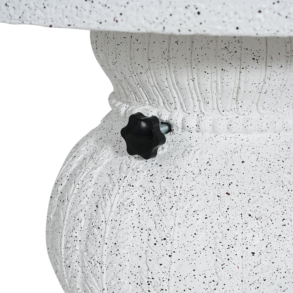 Berra MGO Outdoor Patio Side Table Umbrella Base with Sand-filling Design