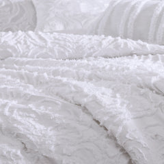 Rhapsody 6 Pc Cotton Clip Jacquard Bedding Ensemble