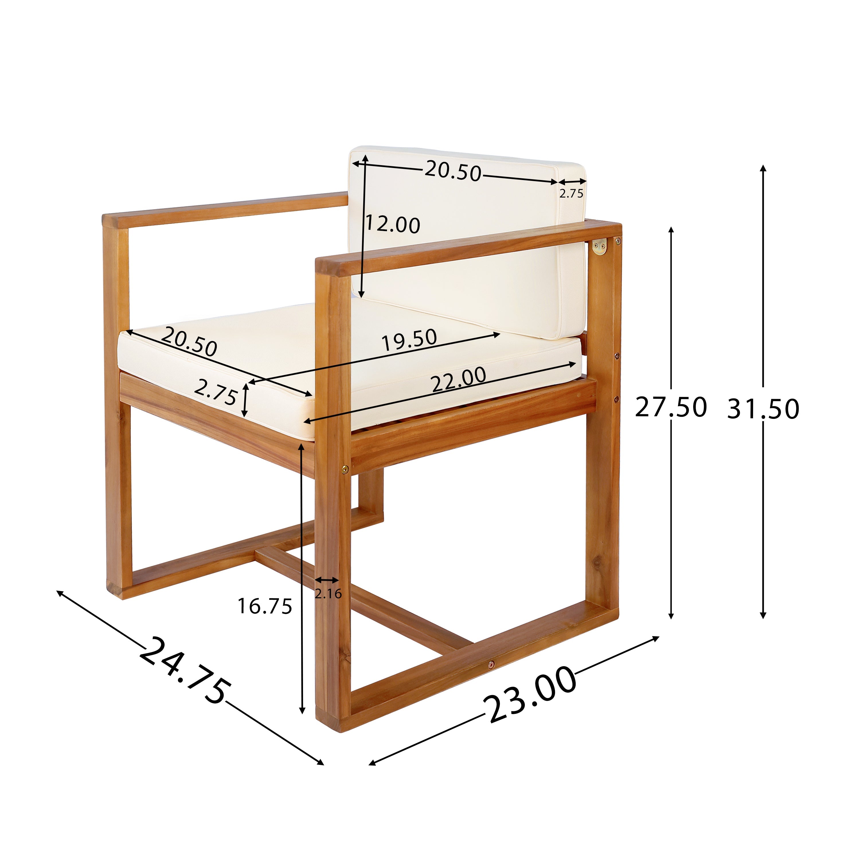 Patio Dining Chairs (Set of 2)