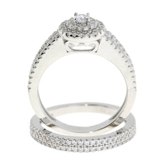 Cubic Zirconia CZ SS Bridal Sterling Silver