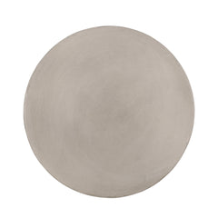 Outdoor Lightweight Concrete Side Table, Light Gray
