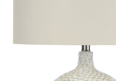 Contemporary Cream Ceramic Table Lamp 28"