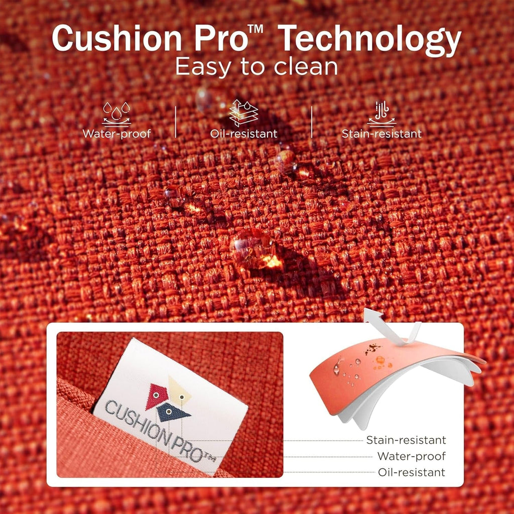 Patio Furniture Set with Fire Pit Table and Cushions