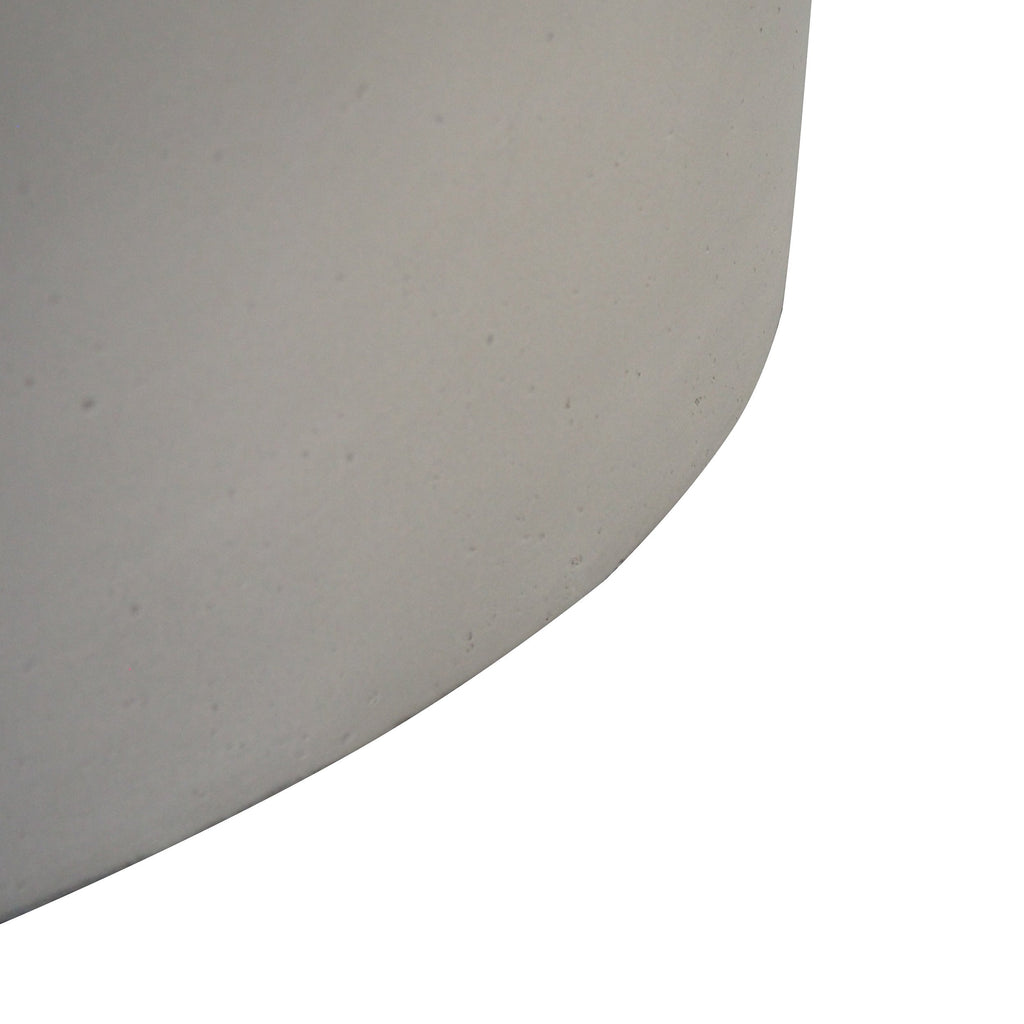 Light Grey Magnesium Oxide 31' Round Fire Pit with 40,000 BTU for Patio Use