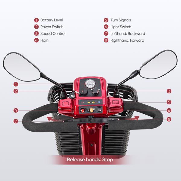 4-wheel Electric Scooter With Basket And Extended Battery - Banned Temu