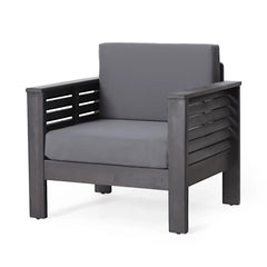 Slat Design Club Chairs With Cushions