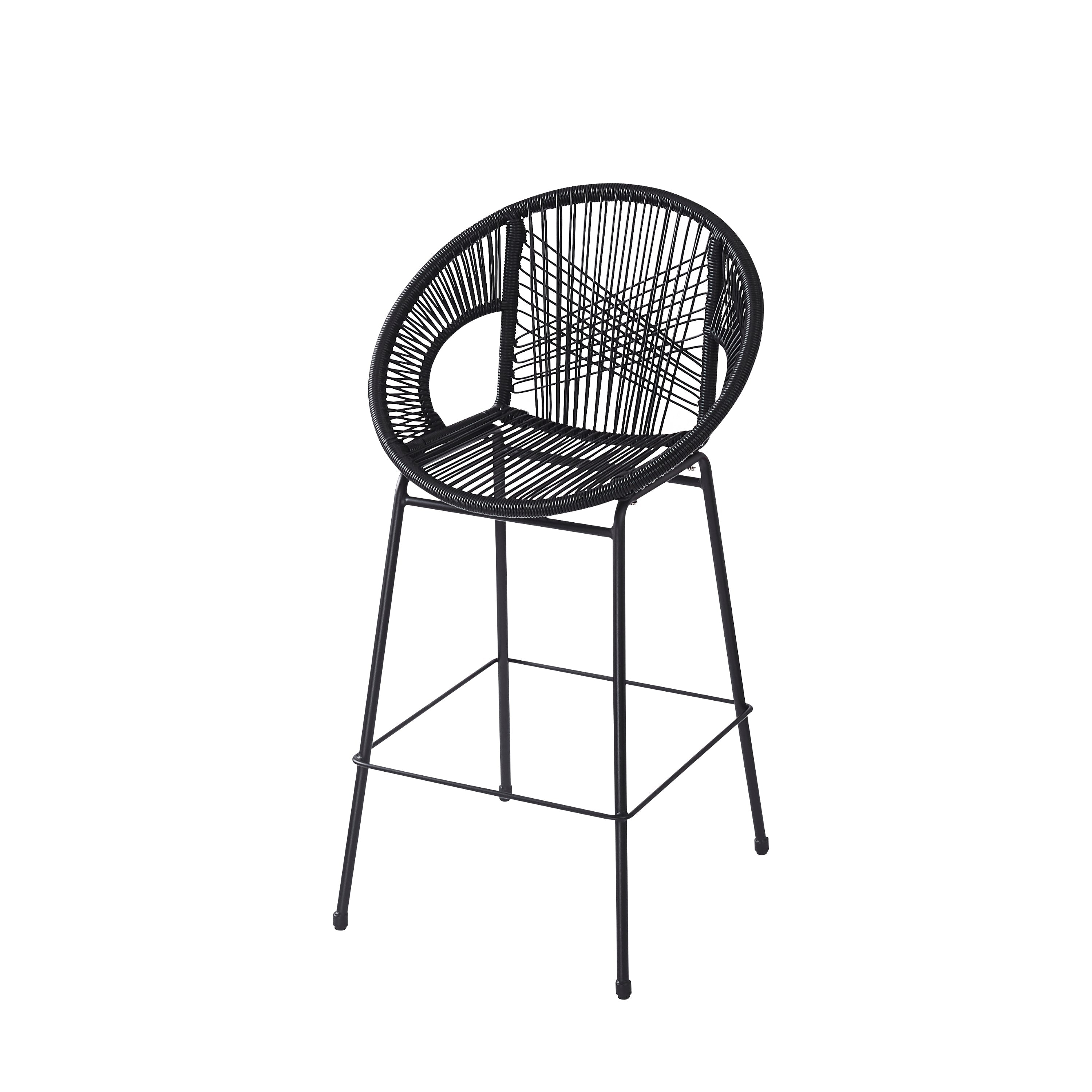 Outdoor Patio Barstool Set Weather Resistant