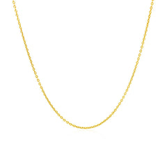 14k Yellow Gold Round Cable Link Chain 1.1mm