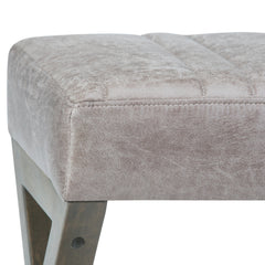 Salinger - Large Ottoman Bench - Distressed Grey Taupe