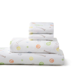 Linenspa Microfiber Twin Bed Sheet Set Sport Pattern