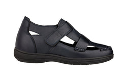 CALTO - K2663 - 3.2 Inches Taller (Navy Blue) - Casual Fisherman Sandal