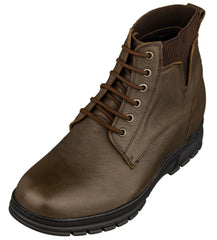 TOTO - K84016 - 2.8 Inches Taller (Chocolate Brown) - High Top Work Boots
