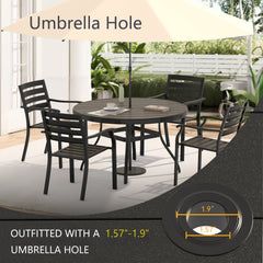 7 Pieces Outdoor Patio Dining Set