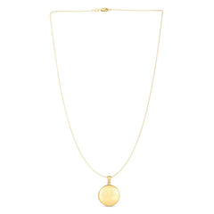 14k Yellow Gold Tree of Life Locket Necklace