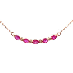 .73ct Ruby Diamond Fashion Pendants 10KT Rose Gold