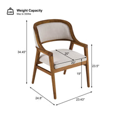 Mid-Century Modern Dining Chairs Set of 2