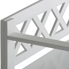 Amherst Solid Wood Entryway Storage Bench in White