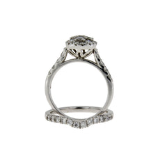 1.30ct Diamond Engagement Ring Set 10KT White Gold