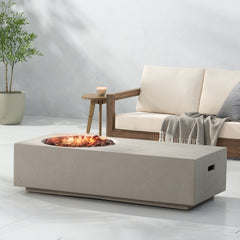 Rectangle 14.75' MGO Fire Pit - 50,000 BTU