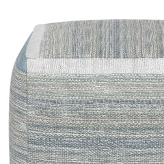Naya Cube Pouf - Blue Melange