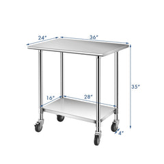 Stainless Steel Commercial Kitchen Prep and Work Table