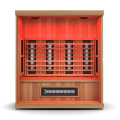 Finnmark FD-3 Full Spectrum 4-Person Capacity Home Infrared Sauna With Adjustable Sauna Feet [FD-KN003] (SAK52689)