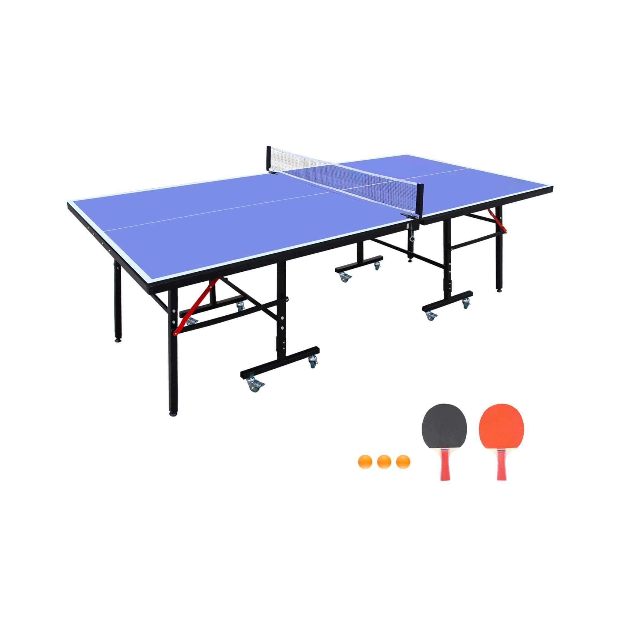 8FT Foldable Midsize Table Tennis Table Set