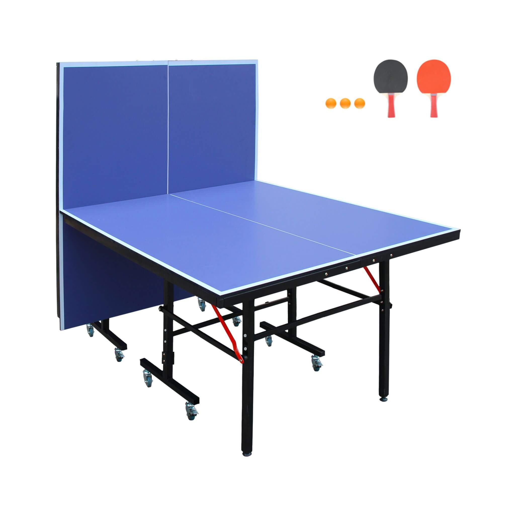 8FT Foldable Midsize Table Tennis Table Set