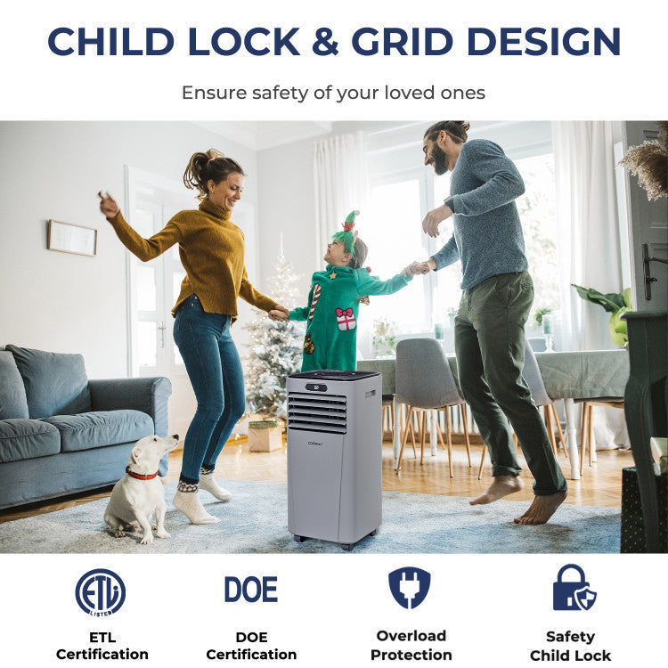 Compact 10,000 BTU Portable AC