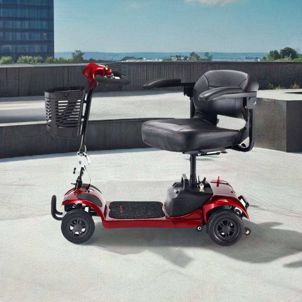 Freerider USA Ascot 4 Advanced Electric Lightweight 4-Wheel Mobility Scooter, 325LBS (SAK96815)