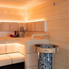Harvia Cilindro Modern Steel Pillar Style Sauna Heater W/ Sauna Stones [PC60/80/90] (SAK84937)