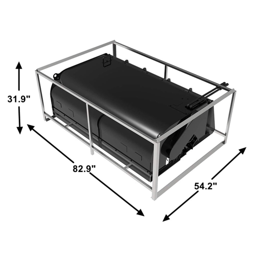 Heavy-Duty 72-Inch Pickup Broom Sweeper Skid Steer Attachment With Uni ...