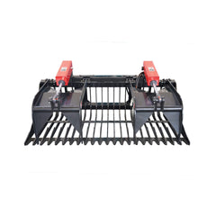Heavy-Duty 72-Inch Rock Grapple Bucket Skid Steer Attachment With Quick Attach (SAK85019)