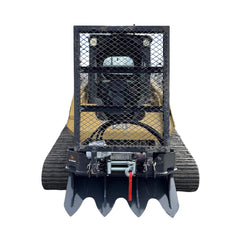Heavy-Duty 7.5T Forestry Logging Winch Skid Steer Attachment With 100FT Steel Cable (SAK63902)