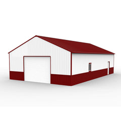 [31X51FT] Heavy-Duty Outdoor Steel Garage Barn Storage Shed (SAK83146)
