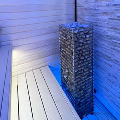 Huum Cliff Slim Electric Stainless Steel Sauna Heater With Digital Controller & Sauna Stones (SAK48752)