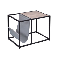 End Table Side Accent Metal Magazine Organizer