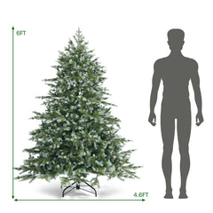 6 Feet Artificial Christmas Spruce Hinged Tree