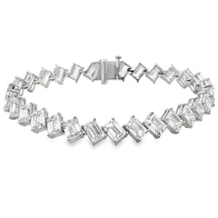 Lab Grown Diamond Tennis Bracelet 14KT White Gold