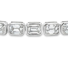Lab Grown Diamond Tennis Bracelet 14KT White Gold