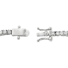 Moissanite Malachite Tennis Bracelet Sterling Silver