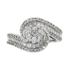 1.00ct Diamond Ring 14KT White Gold
