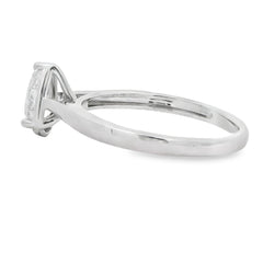 Natural .50ct Lab Grown Diamond  10KT White Gold