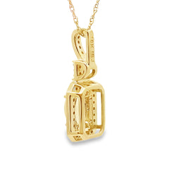 .06ct Opal Diamond Fashion Pendants 10KT Yellow Gold