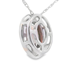 .40ct Quartz Diamond Fashion Pendants 10KT White Gold