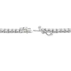 15.14ct Moissanite Tennis Necklace Sterling Silver